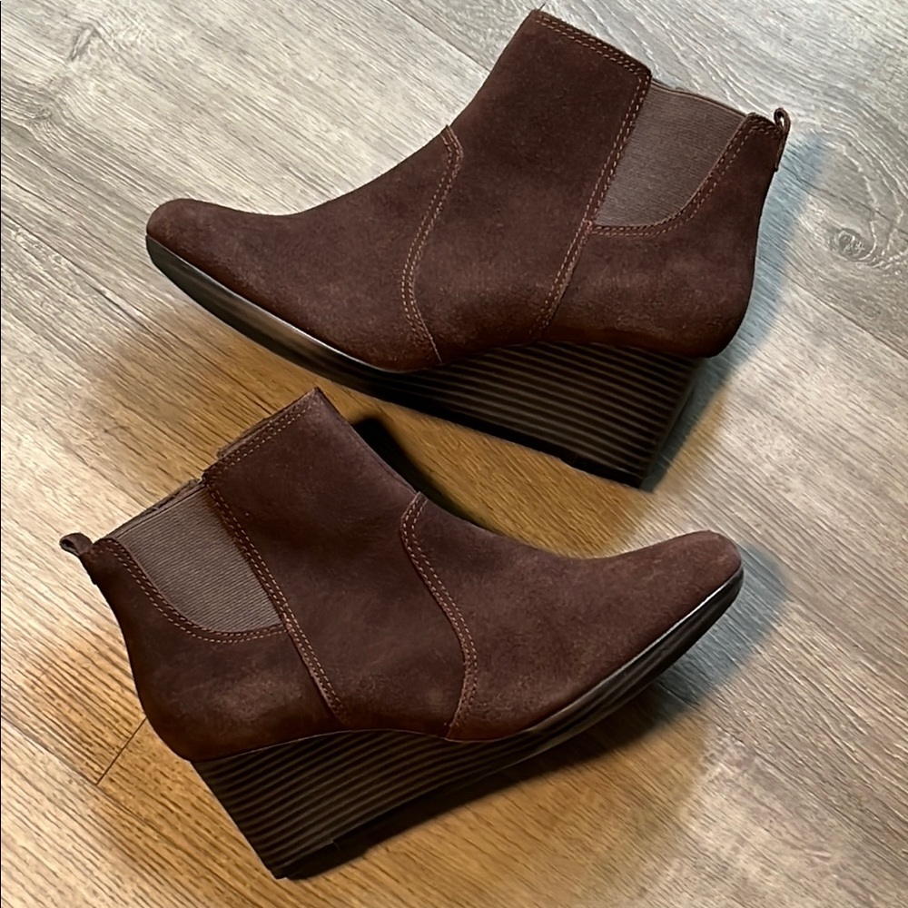 Women’s Clark’s Collection Suede Wedge Boots